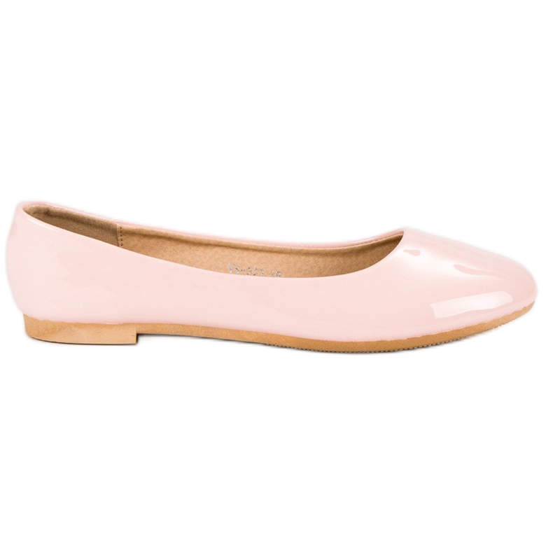 Top Shoes Lackierte Ballerinas rosa