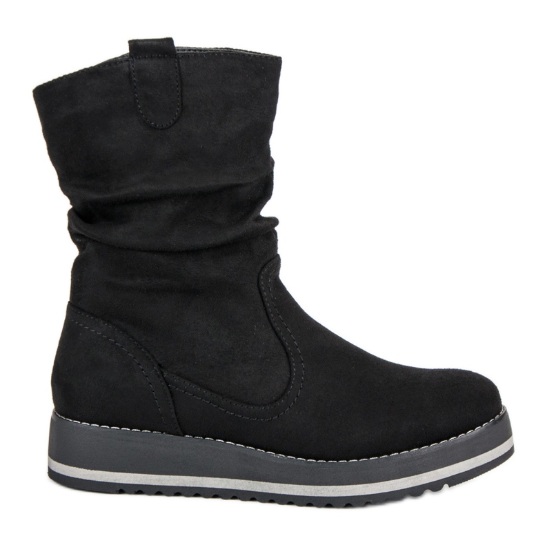 Kayla Schwarze Plateau-Stiefeletten