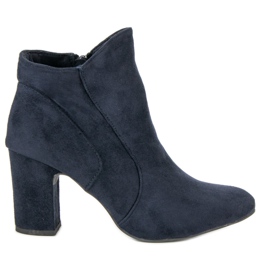 Kylie Elegante Wildlederstiefel blau