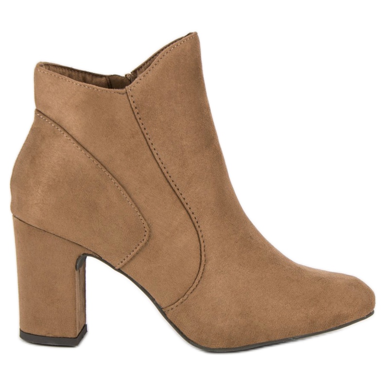 Kylie Elegante Wildlederstiefel braun