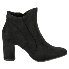 Kylie Elegante Wildlederstiefel schwarz