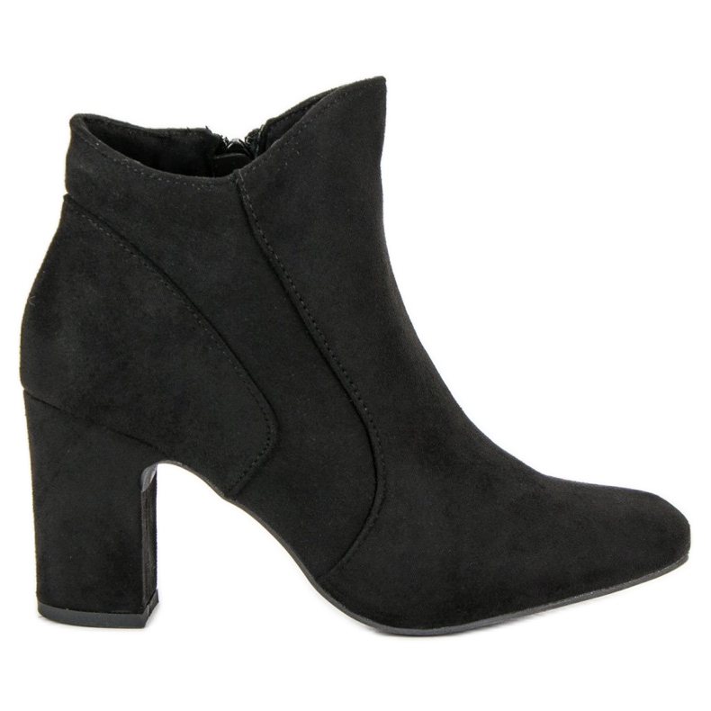 Kylie Elegante Wildlederstiefel schwarz