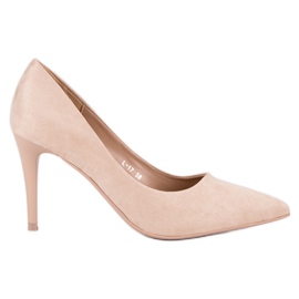 Wildleder-Absätze braun mehrfarbig