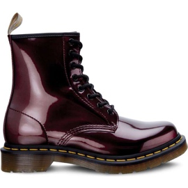 Dr. Martens Vegan 1460 Chrom Oxblood Chromlack Metallic rot