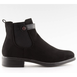 Schwarze Chelsea-Boots für Damen C-7203 Schwarz