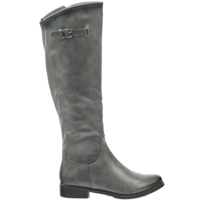 M.Daszyński Stiefel Offiziere Daszyński SA131 grau