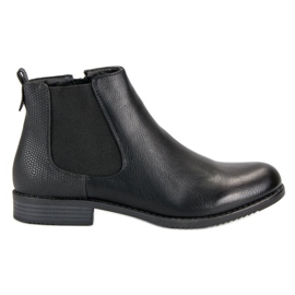 J. Star Niedrige Chelsea-Stiefel schwarz