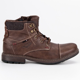 American Club Bequeme amerikanische Männerstiefel braun