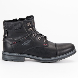 American Club Bequeme amerikanische Herrenstiefel schwarz
