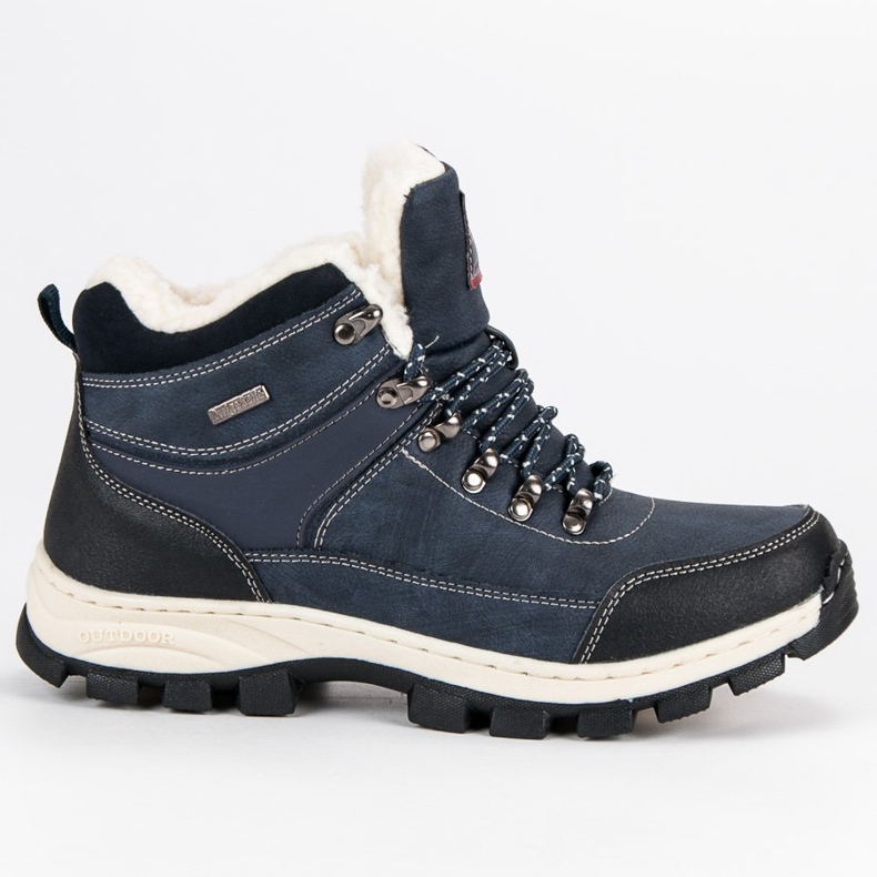 Arrigo Bello Traperki mit Schaffell blau