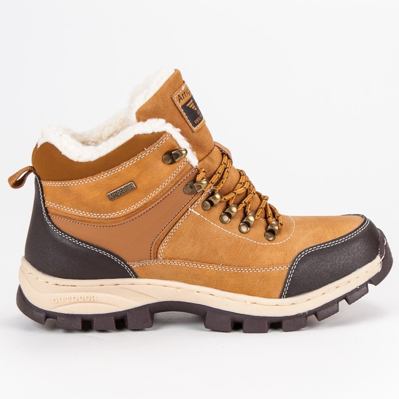 Arrigo Bello Traperki mit Schaffell braun