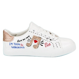 Stylische weiße Sneaker