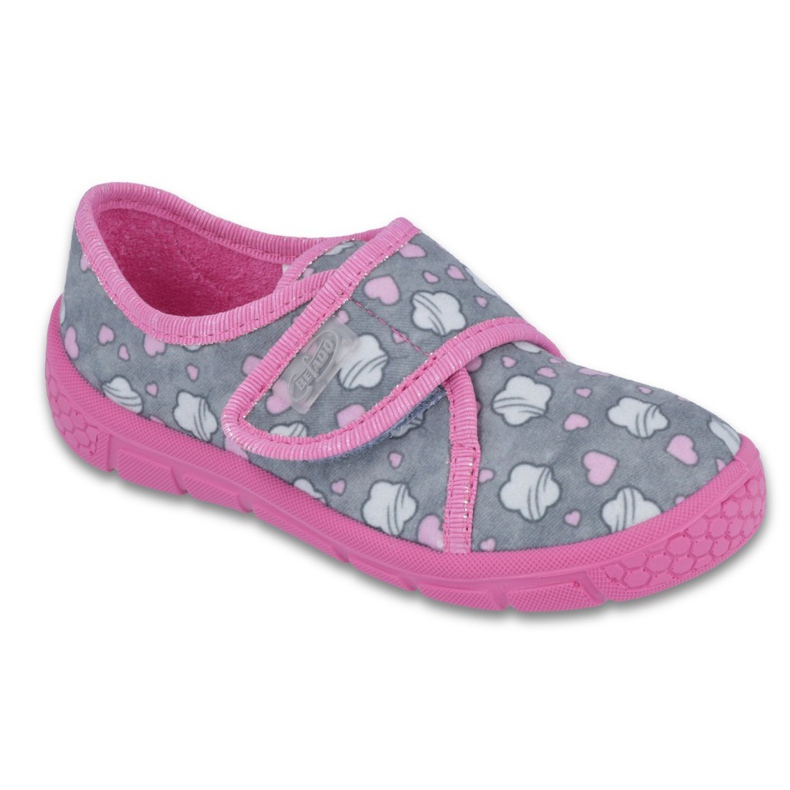 Befado Kinderschuhe 557X041 grau rosa