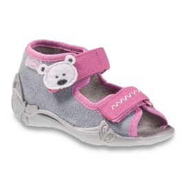 Befado grau Kinderschuhe 242P073 rosa