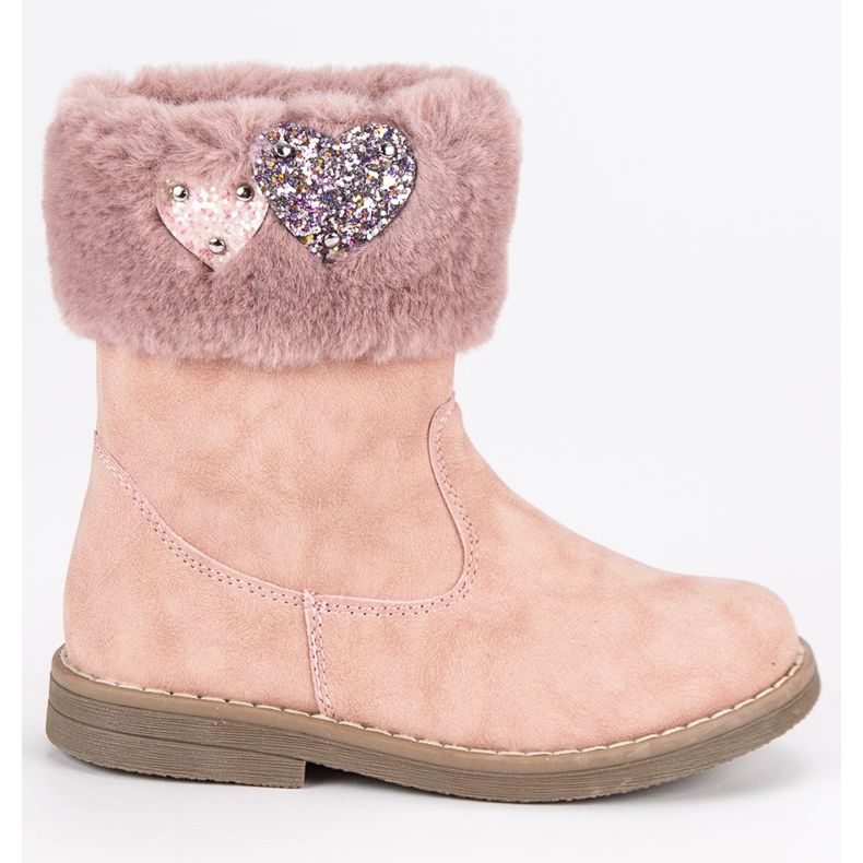 American Club Warme amerikanische Stiefel rosa