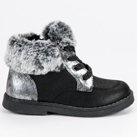 American Club Mädchen Stiefeletten amerikanisch schwarz