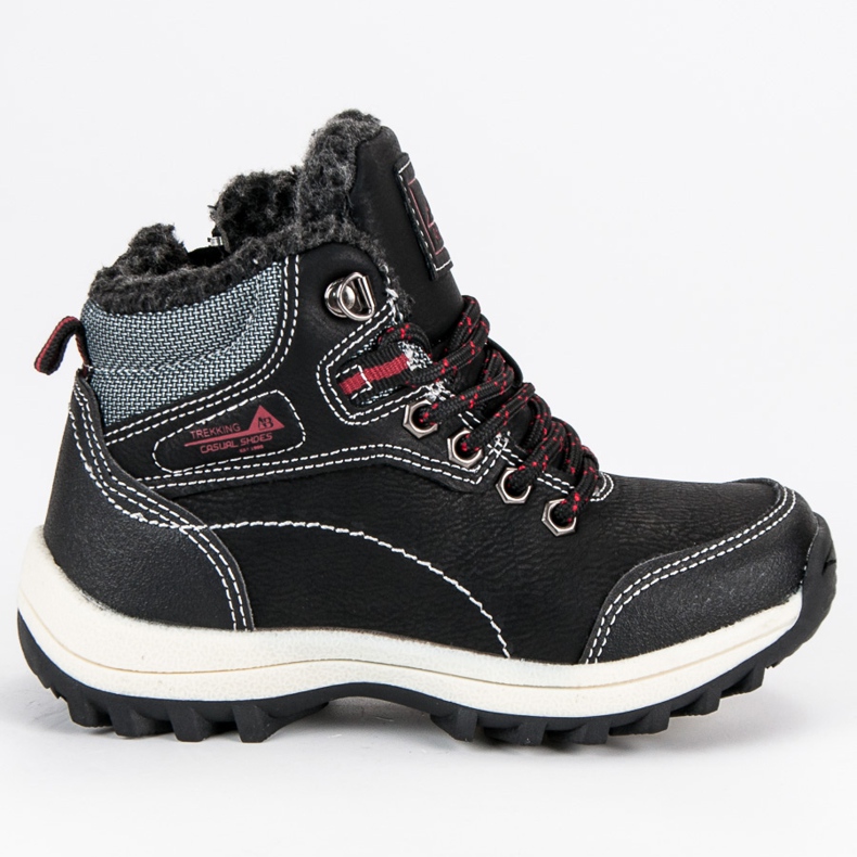 Arrigo Bello Jungenschuhe mit Schaffell schwarz