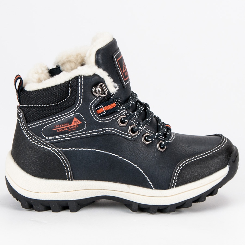 Arrigo Bello Jungenschuhe mit Schaffell blau