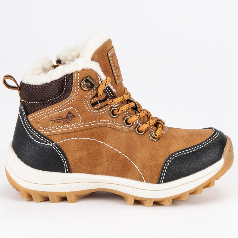 Arrigo Bello Jungenschuhe mit Schaffell braun