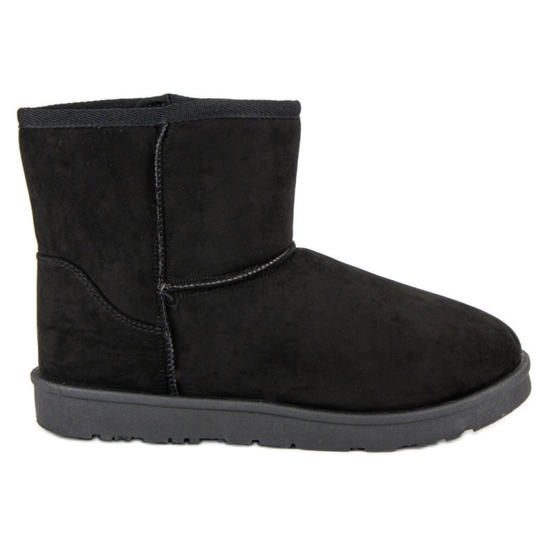 Vices Mukluki Laster aus Wildleder schwarz