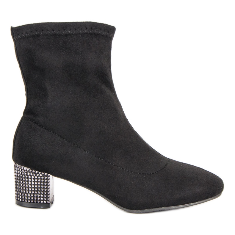 Kylie Schwarze Slip-On-Stiefel