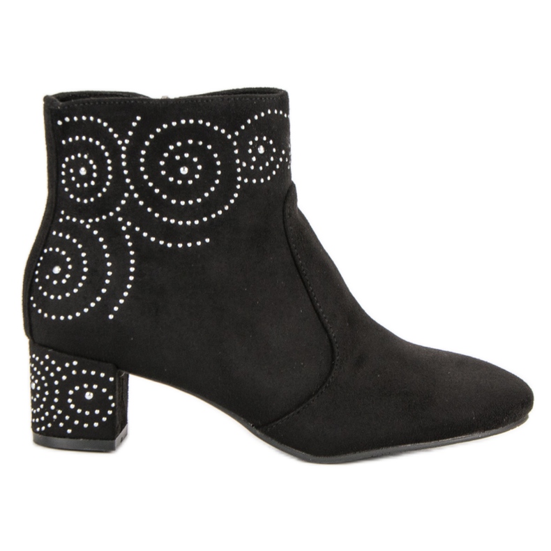 Stylische Wildlederstiefel schwarz