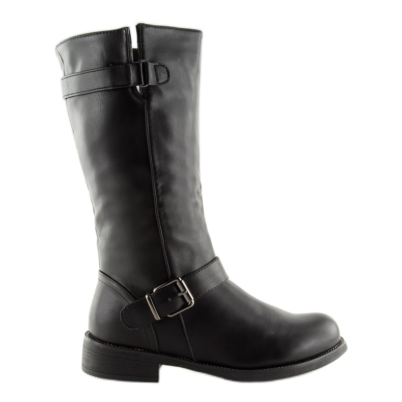 Schwarze Stiefel für Damen JW19 Schwarz