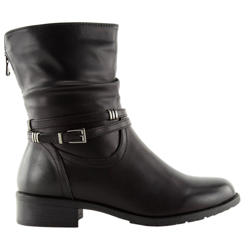 Schwarze schwarze Damenstiefel 8232-3 Schwarz