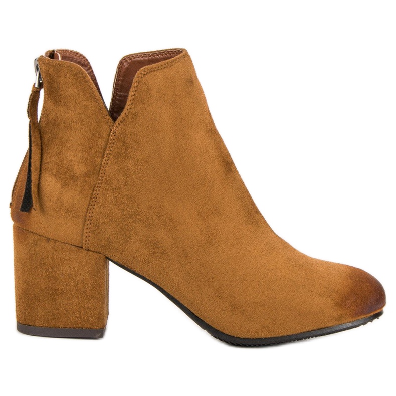 Vinceza Stiefeletten aus Wildleder mit hohem Absatz braun