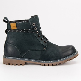 Wolski Herren Stiefel aus Leder blau