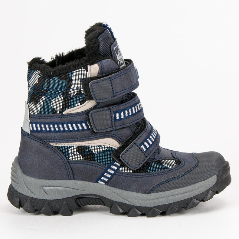American Club Amerikanische Schneestiefel blau
