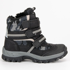 American Club Amerikanische Schneestiefel schwarz