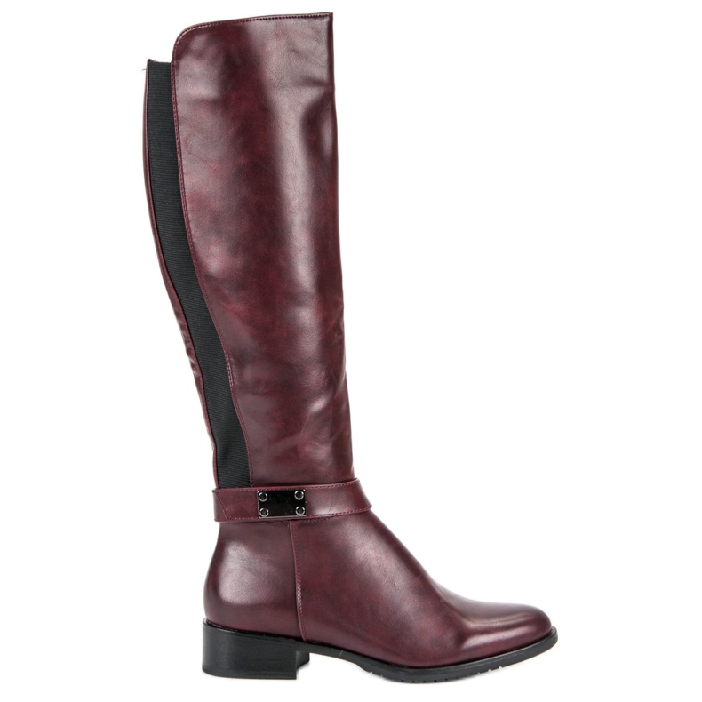 VINCEZA kastanienbraune Stiefel rot