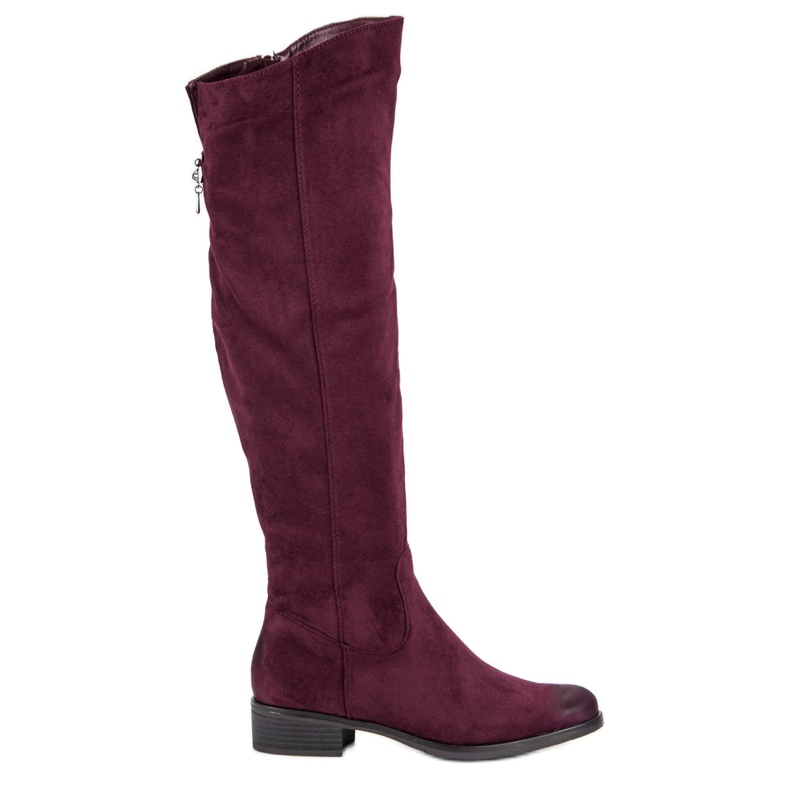 VINCEZA kastanienbraune Stiefel rot