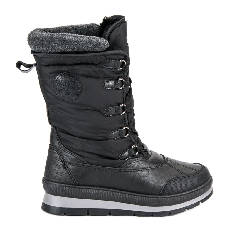 Mckeylor Modische schwarze Schneestiefel