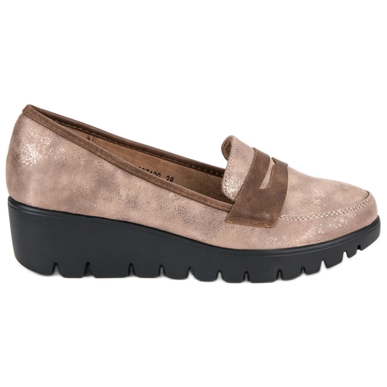 Kylie Keilslipper beige