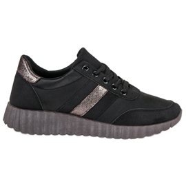 Kylie Schwarze Mode-Turnschuhe