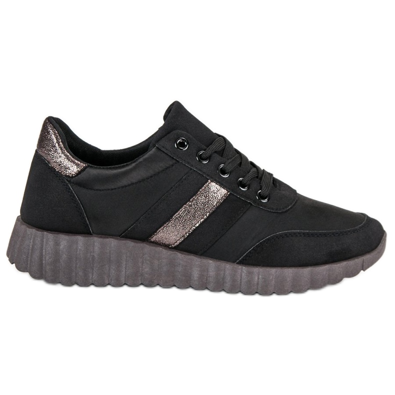 Kylie Schwarze Mode-Turnschuhe