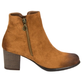 VINCEZA Wildlederstiefel braun