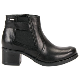 VINCEZA Chelsea-Boots aus Leder schwarz