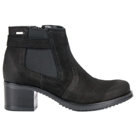 VINCEZA Chelsea-Boots aus Leder schwarz