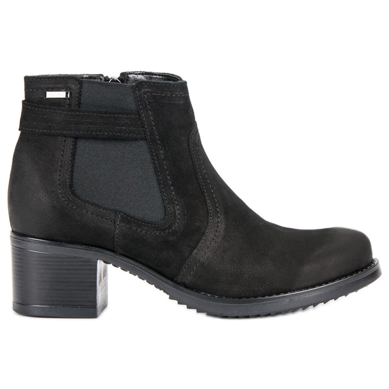VINCEZA Chelsea-Boots aus Leder schwarz