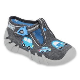 Befado graue Kinderschuhe 110P341 blau