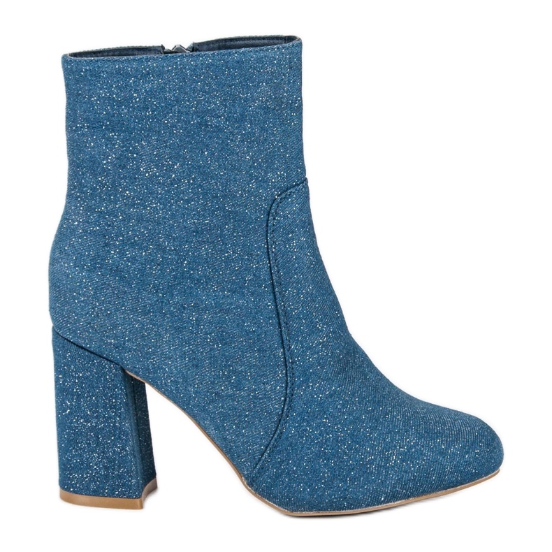 Modische Jeansstiefel blau