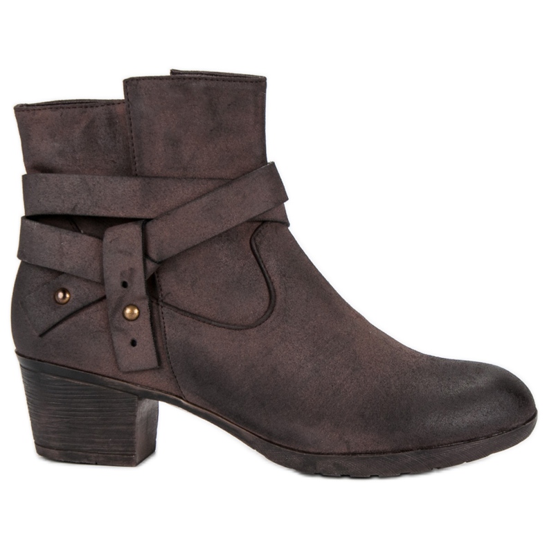 Stiefel mit hohem Absatz braun