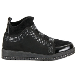 Slip-on-Sneakers schwarz