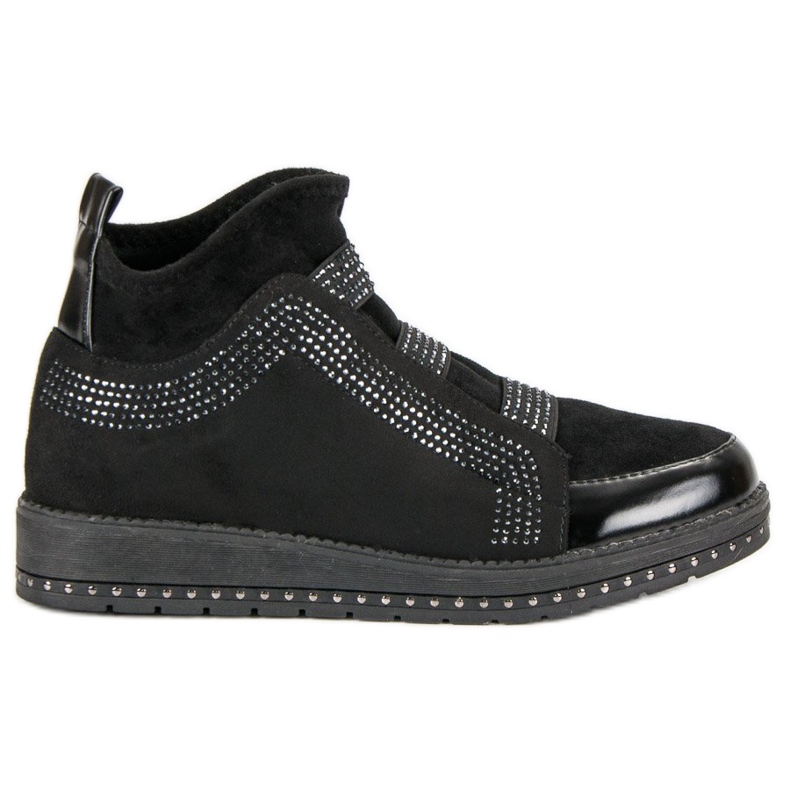 Slip-on-Sneakers schwarz