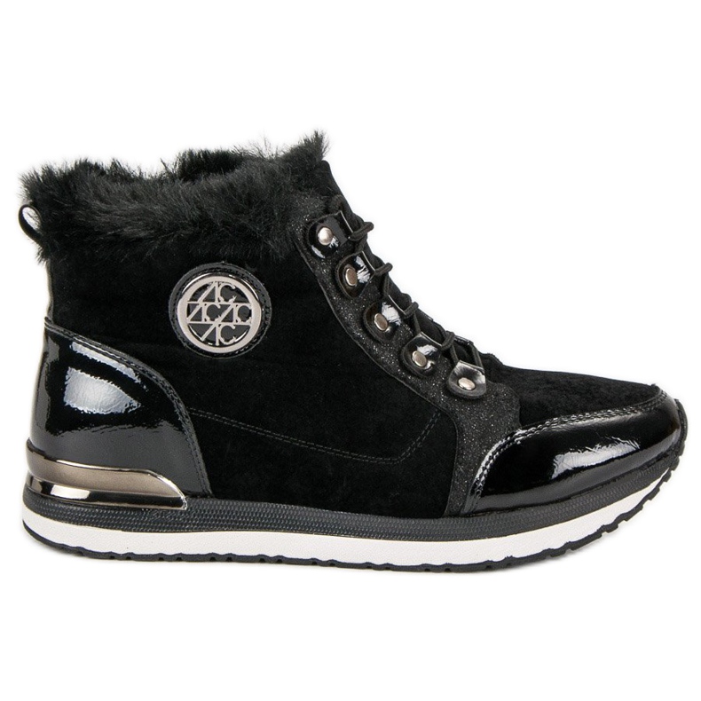 Aclys Modische gebundene Sneakers schwarz