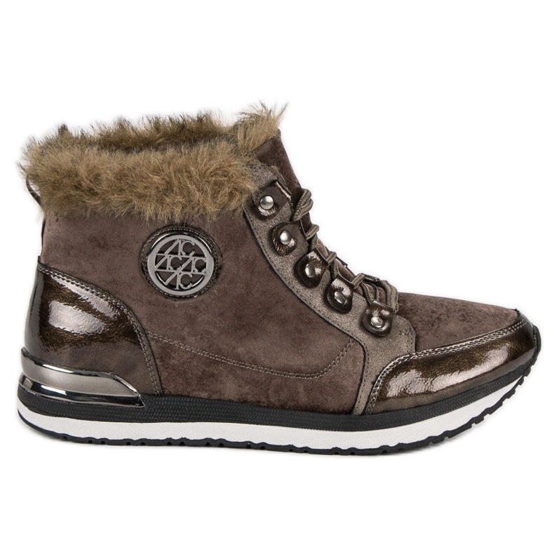 Aclys Modische gebundene Sneakers braun