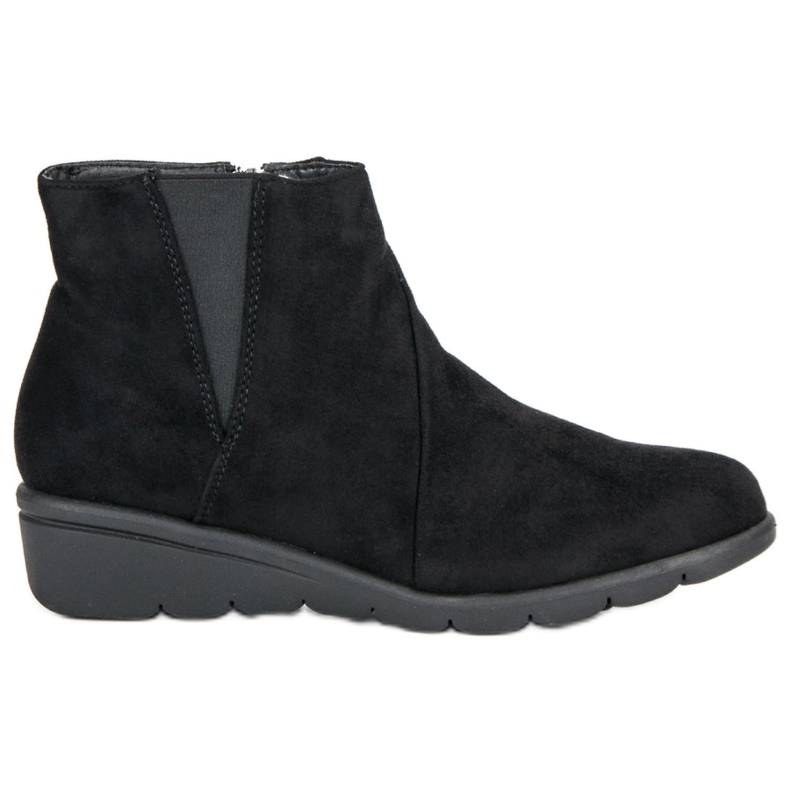 Kylie Wildleder Stiefeletten schwarz